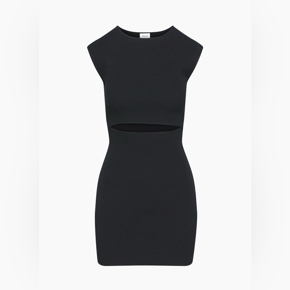 Aritzia Cut-Out Knit Mini Dress